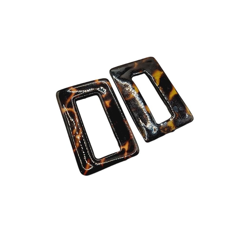 Vintage Shell Geometric Acrylic Earrings (A672-B)